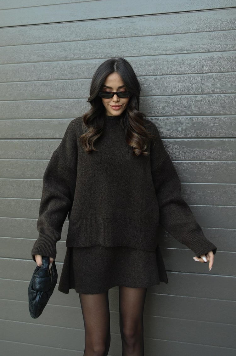 Chic Sweater & Skirt Set | Giselle