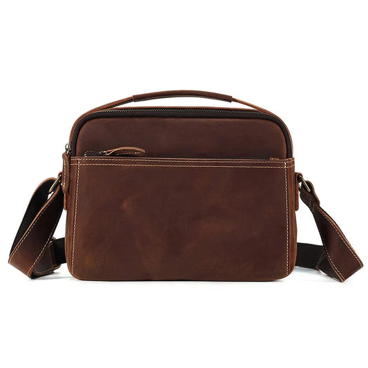 Men Classic Leather Crossbody Bag | Bram