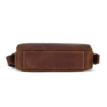 Men Classic Leather Crossbody Bag | Bram