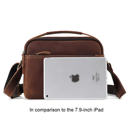 Men Classic Leather Crossbody Bag | Bram