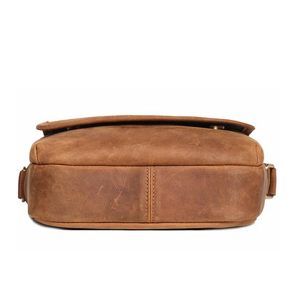 Men Vintage Leather Messenger Bag | Romeo