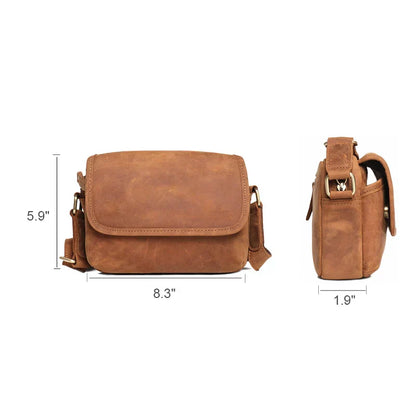 Men Vintage Leather Messenger Bag | Romeo