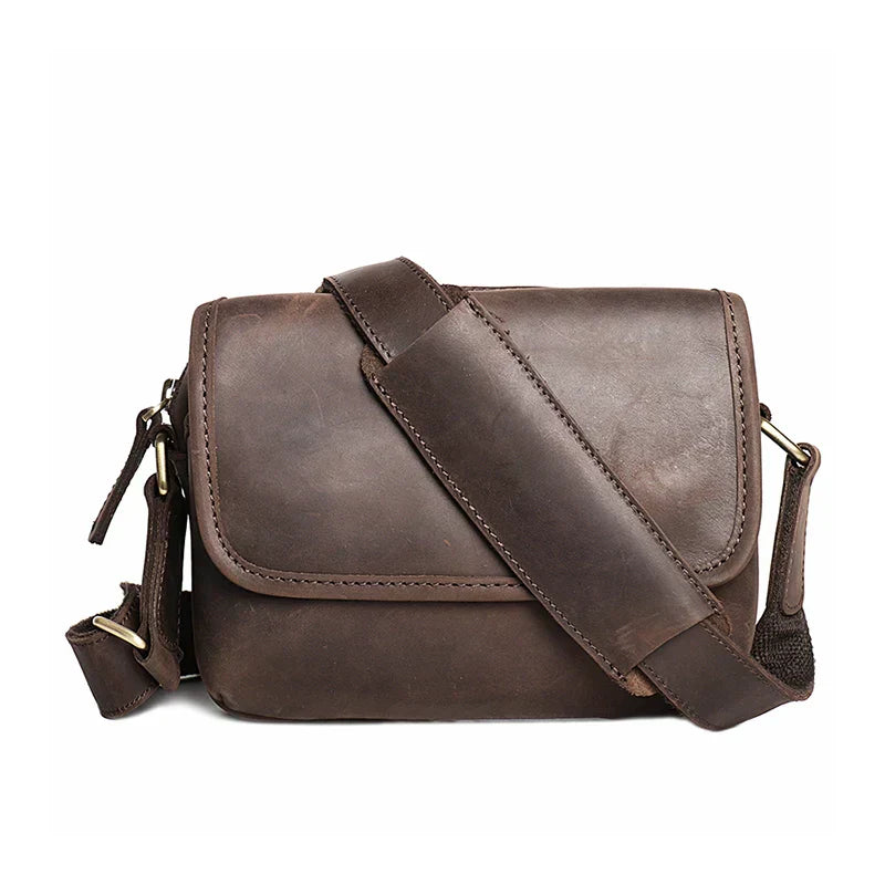 Men Vintage Leather Messenger Bag | Romeo