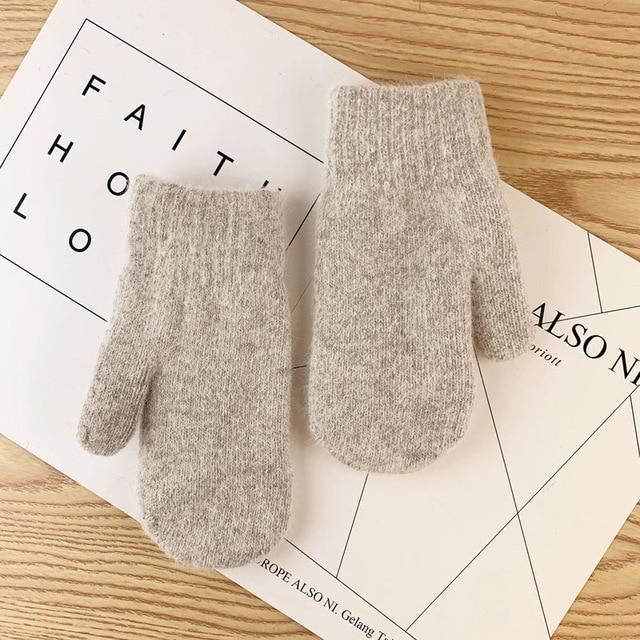 Women Soft Knit Mittens | Wilma