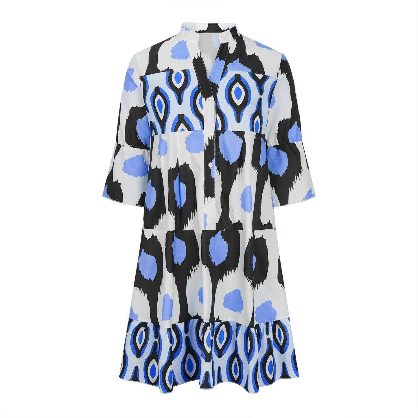 3/4 Sleeve Printed Dress | Lima