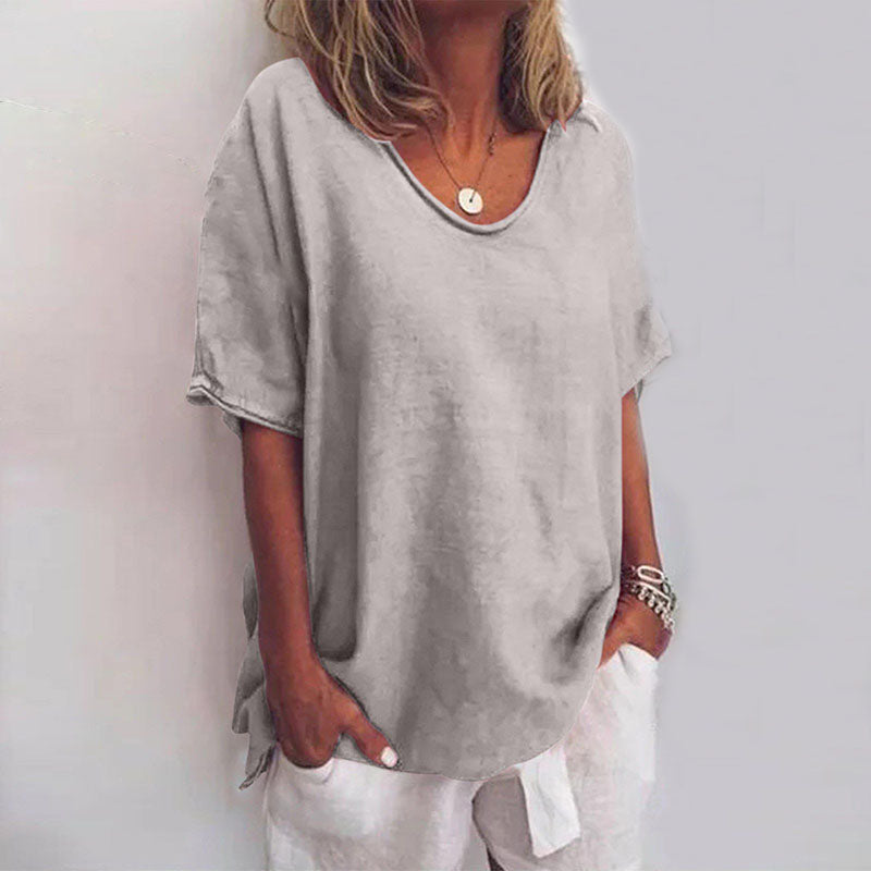 Relaxed Linen T-Shirt | Lavinia