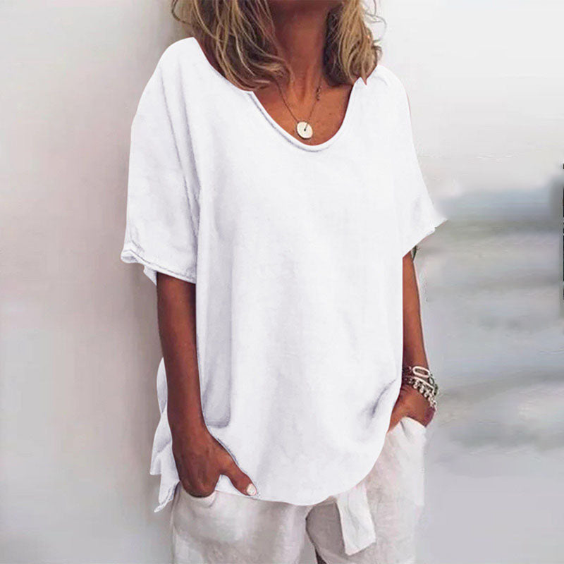 Relaxed Linen T-Shirt | Lavinia