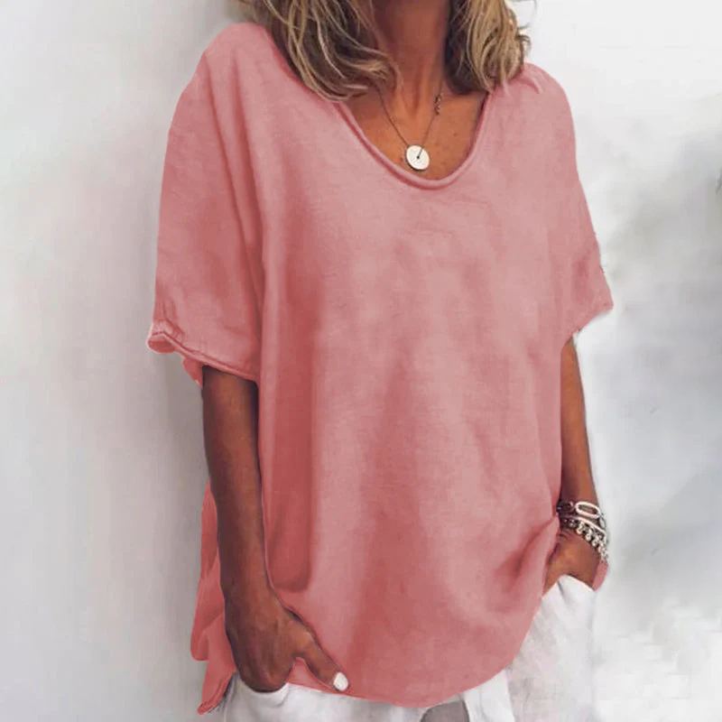 Relaxed Linen T-Shirt | Lavinia