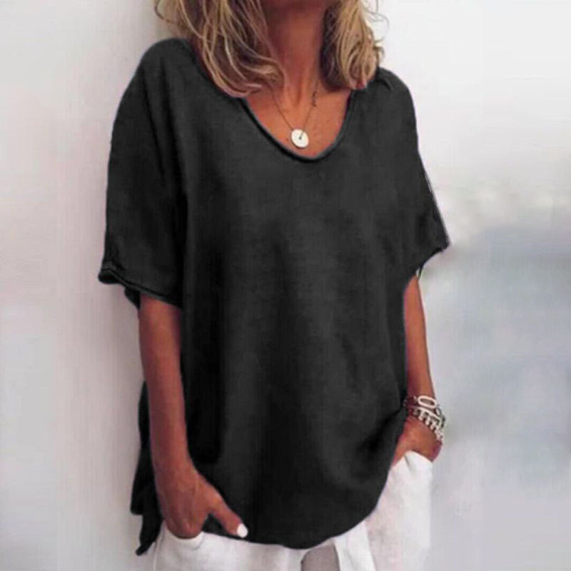 Relaxed Linen T-Shirt | Lavinia