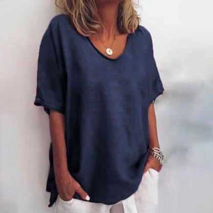 Relaxed Linen T-Shirt | Lavinia