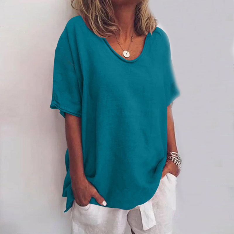 Relaxed Linen T-Shirt | Lavinia