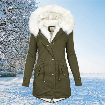 Women Faux Fur-Lined Winter Parka | Fayeanne