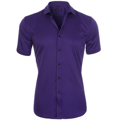 Men Chic Business Short-Sleeve Shirt | Javy