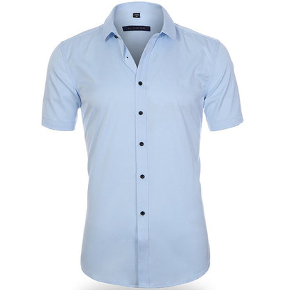 Men Chic Business Short-Sleeve Shirt | Javy