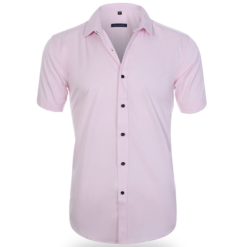 Men Chic Business Short-Sleeve Shirt | Javy