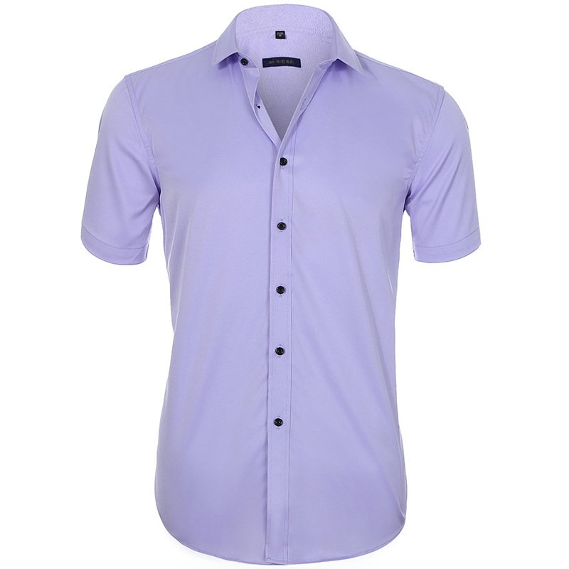 Men Chic Business Short-Sleeve Shirt | Javy