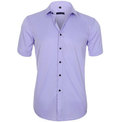 Men Chic Business Short-Sleeve Shirt | Javy