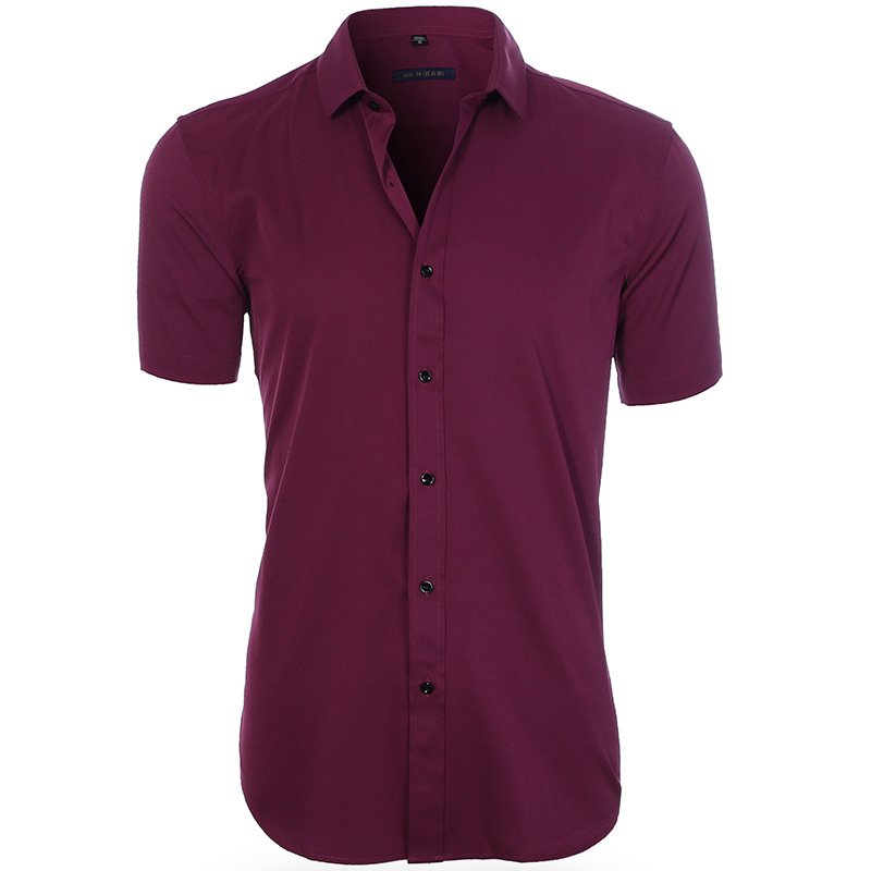 Men Chic Business Short-Sleeve Shirt | Javy