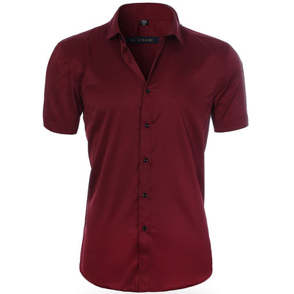Men Chic Business Short-Sleeve Shirt | Javy