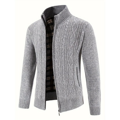 Men's Classic Knitted Autumn Cardigan | Tarquin