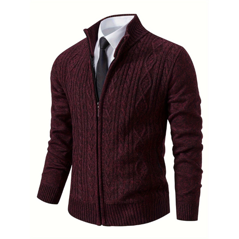 Men's Classic Knitted Autumn Cardigan | Tarquin