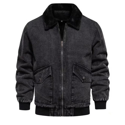 Sherpa-Lined Denim Jacket | Eliav