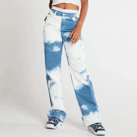 Women Cloud Wash Wide-Leg Jeans | Camrynn