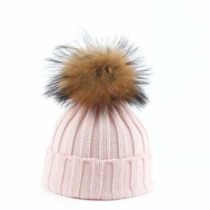 Mila – Winter Knitted Pom Beanie – Fun & Fashionable