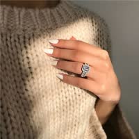 Women Diamond Ring Silver | Elegance-4