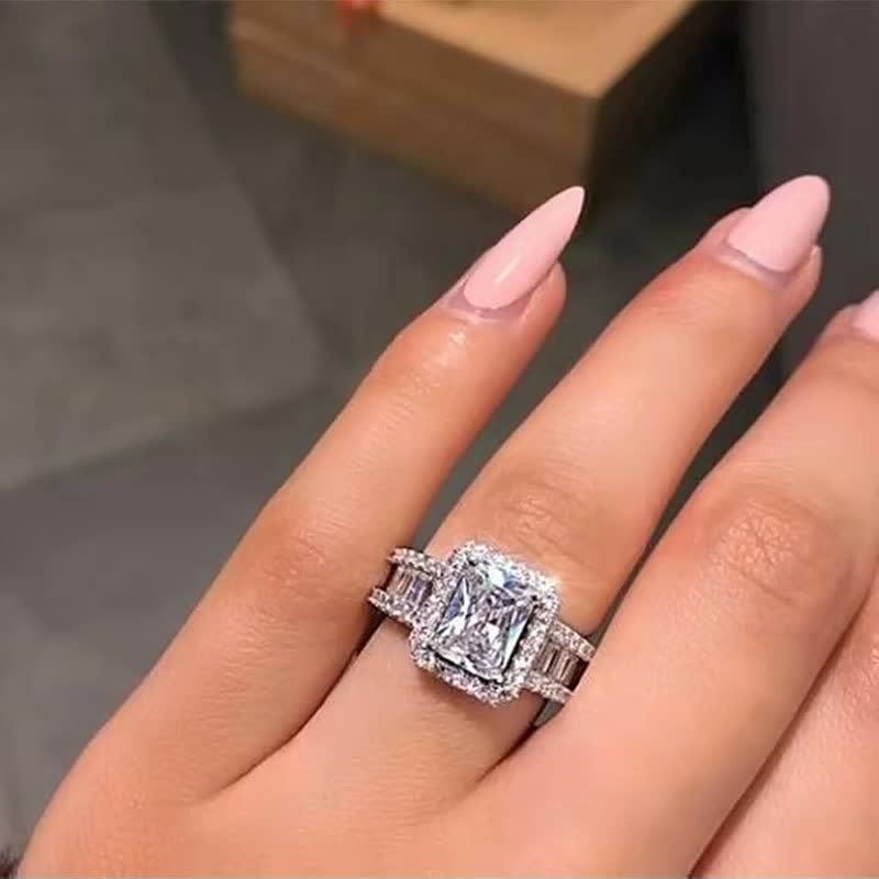 Women Diamond Ring Silver | Elegance-1