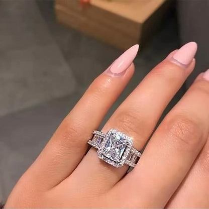 Women Diamond Ring Silver | Elegance-1