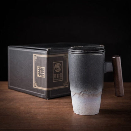 Variant image for Ceramic Coffee Mug with Lid | Seville-2