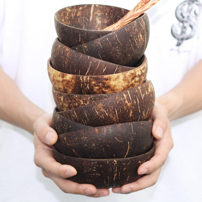 Natural Coconut Shell Bowls – Handcrafted Tableware