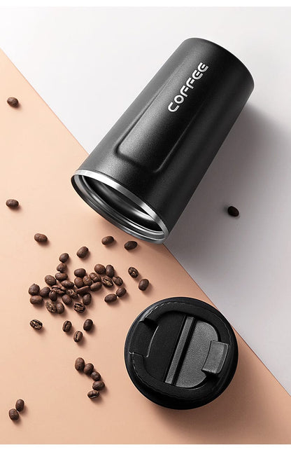Double-Walled Reusable Stainless Steel Coffee Cup