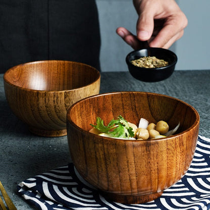 Natural Jujube Wood Bowl – Lightweight & Durable