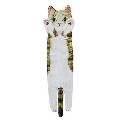 Hanging Cotton Towel with Cat Design