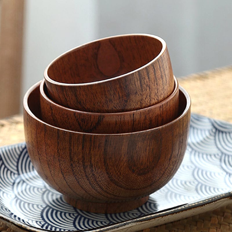 Natural Jujube Wood Bowl – Lightweight & Durable