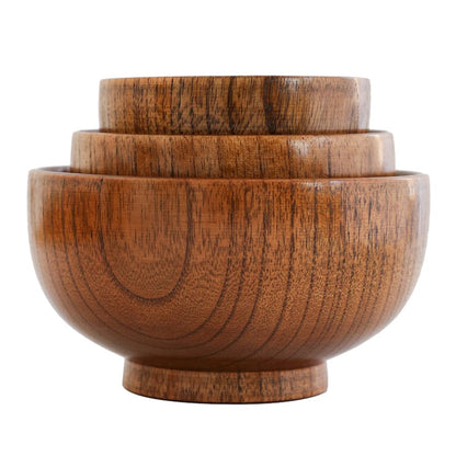 Natural Jujube Wood Bowl – Lightweight & Durable