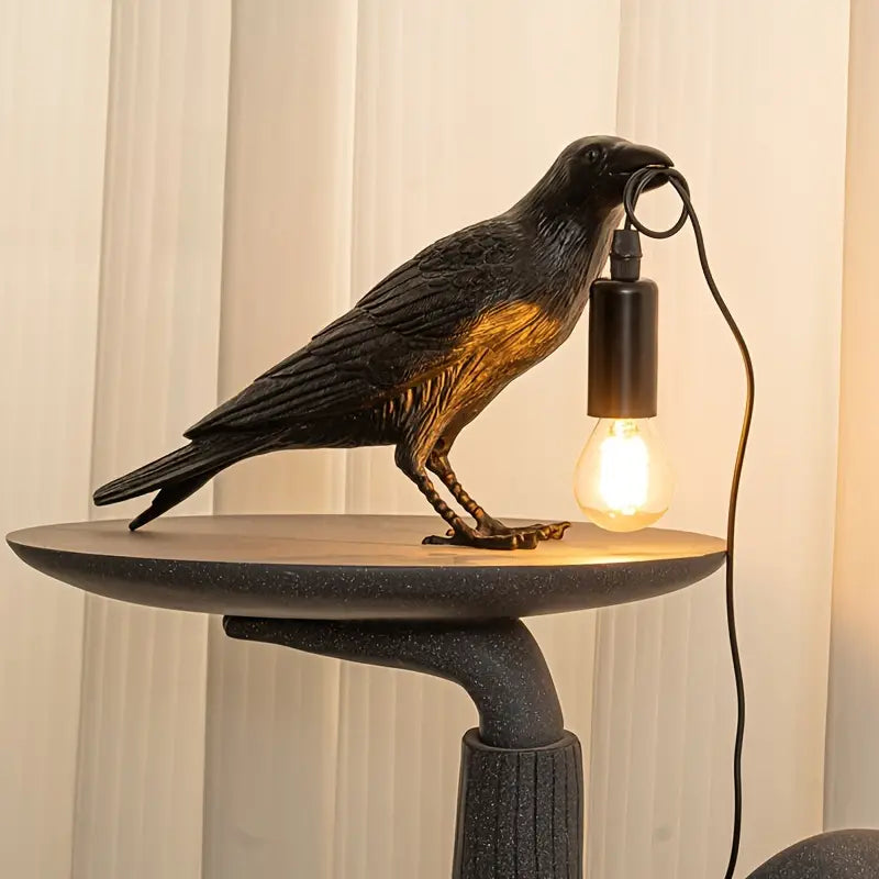Home Decorative Lamp Black Metal | Raven-2