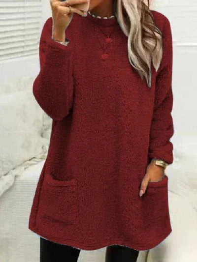 Women Cozy Fleece Oversized Sweater | Remie