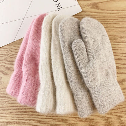 Women Soft Knit Mittens | Wilma