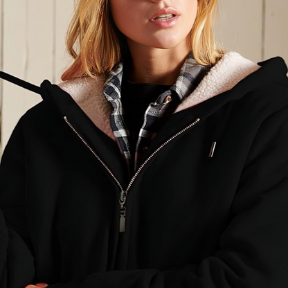 Women Fleece-Lined Zip-Up Hoodie | Zandra