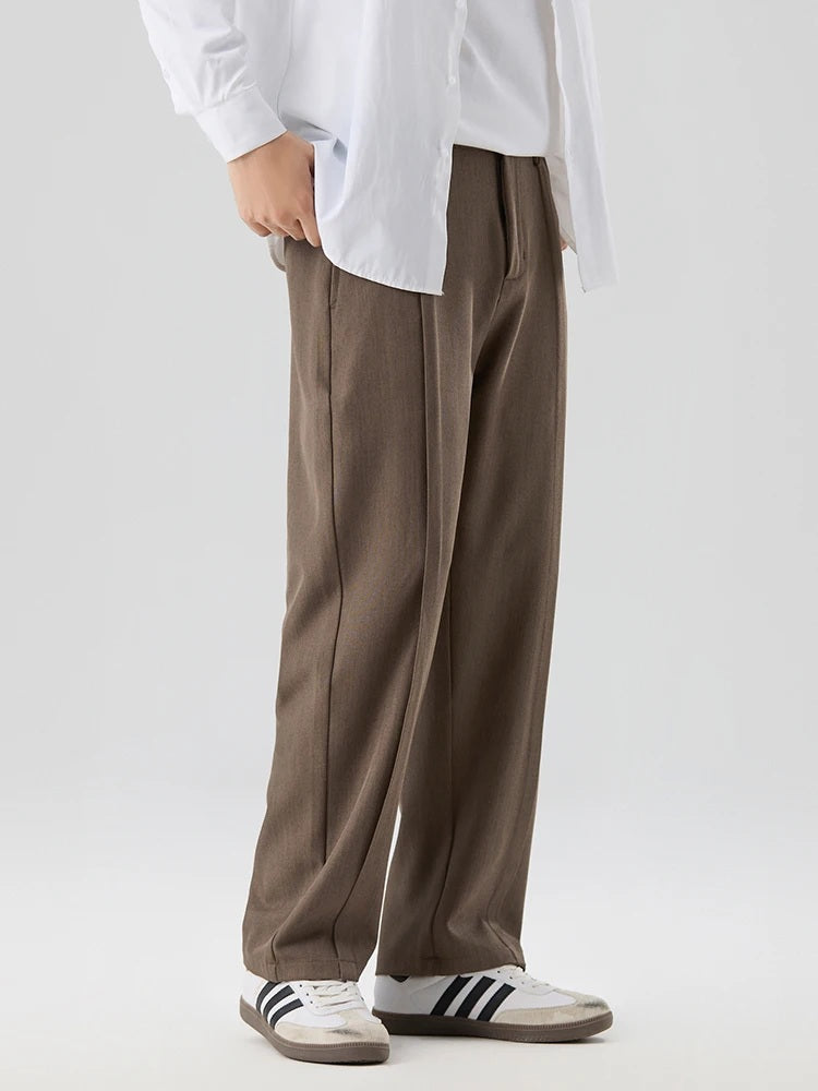 Women Wide Leg Pants Black Polyester | Teo-4