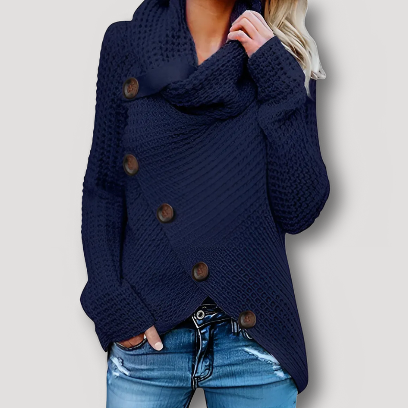 Chunky Knit Sweater Blue