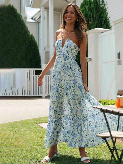 Floral Halter Maxi Dress | Scarlett