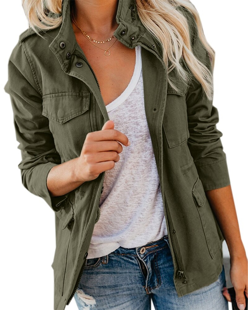 Utility Cargo Jacket - Army Green