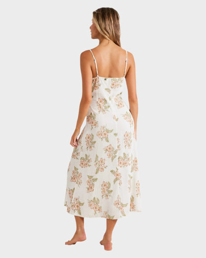 Floral Lace-Trim Maxi Dress | Amelia