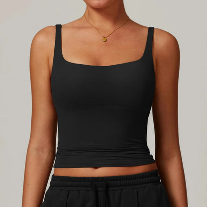 Variant image for Women Tank Top Black Nylon Spandex | Harmony-5