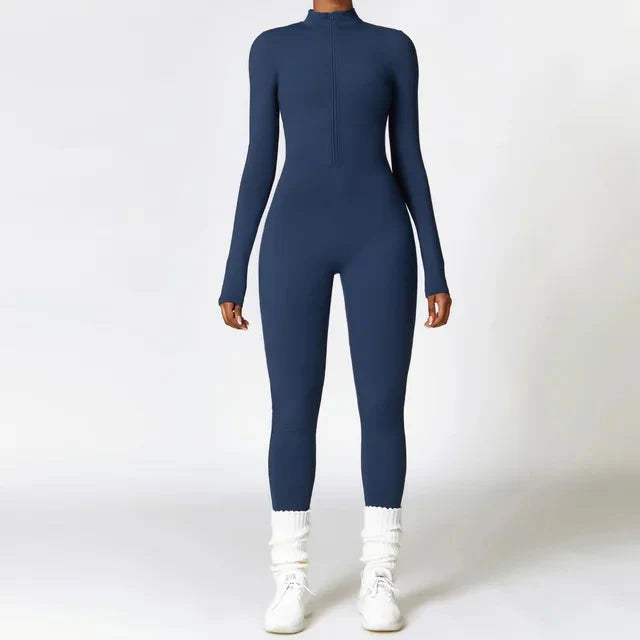 Variant image for Women Jumpsuit Black Nylon Spandex | Aurora-13