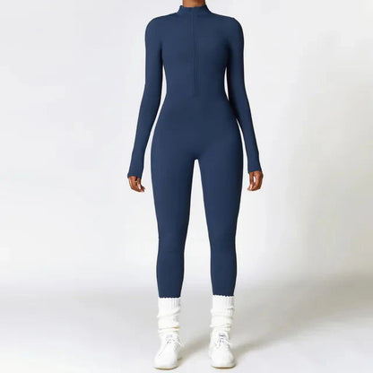 Variant image for Women Jumpsuit Black Nylon Spandex | Aurora-13
